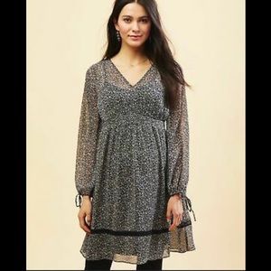 Motherhood Maternity Floral Peasant Dress